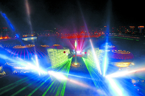 HDL让河南艺术中心在流光溢彩中盛大开幕